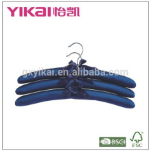 Bulk set of 3pcs N/T taffeta padded clothes hanger in luxious color